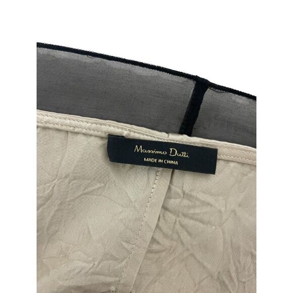 Massimo Dutti Womens Midi Dress Organza EU 36 US 4 Layered Black Lined NWOT - Picture 5 of 9